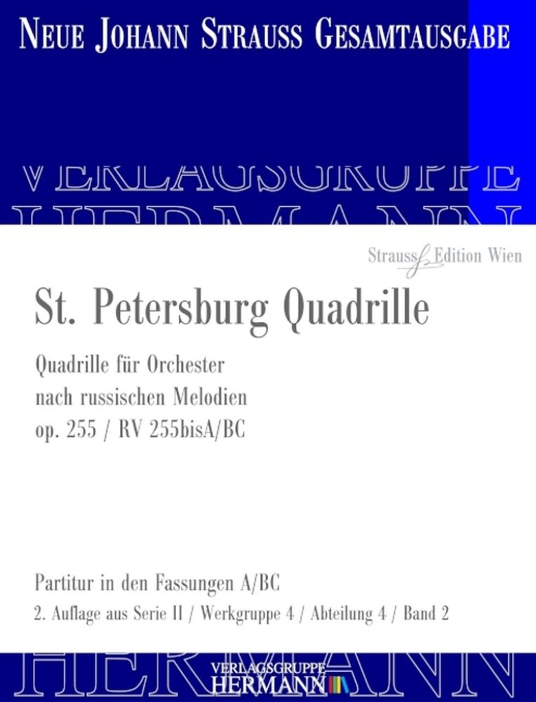 St. Petersburg Quadrille Op. 255 RV 255bisA/BC